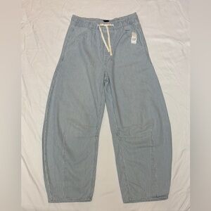 GAP UltraSoft Railroad Striped Easy Horseshoe Jeans XXS NWT